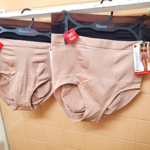 NWT SKINNYGIRL 3PK Shaping Seamless Briefs; Nude/Brown/Black; M Size; $35